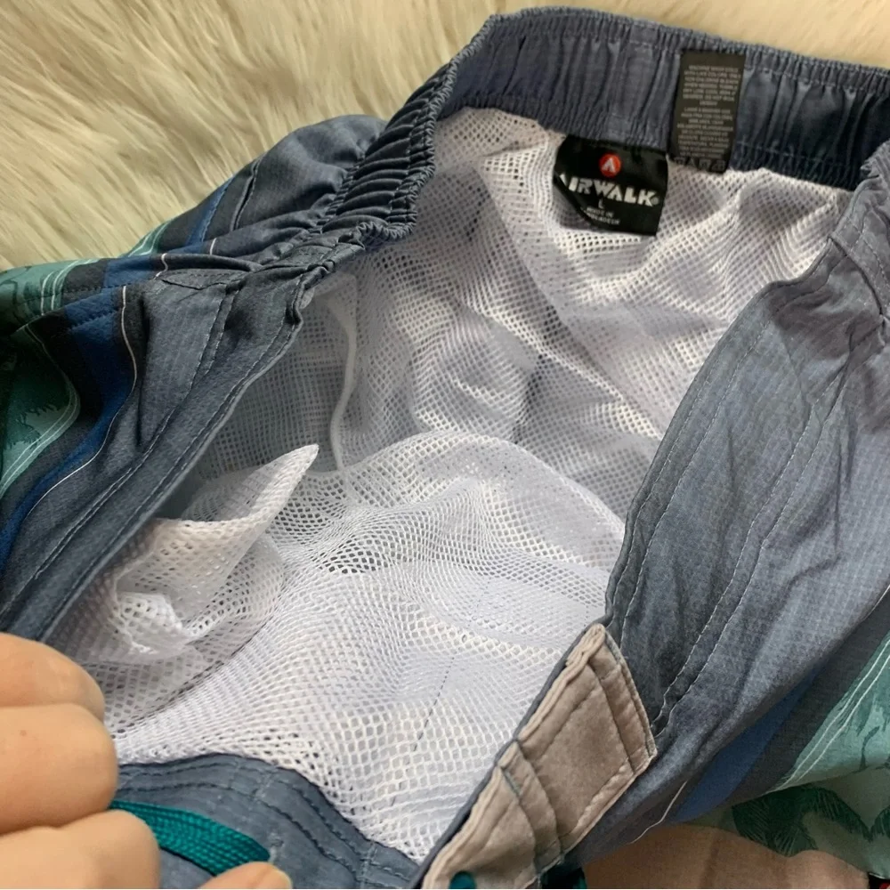 Airwalk Men’s Board Short Lined Swim Trunks